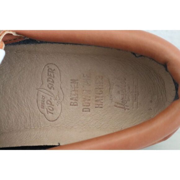 Sperry Top Sider STS24932 Men's Sz 9 Tan Unlined Lug 3-Eye Boat Shoes - Picture 10 of 16